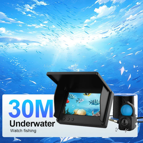 Underwater camera 1080p 4.3 inch lcd Endoscope camera Waterproof 6 Hours Endurance Night Vision 15/30m